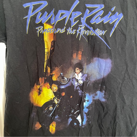 Prince and the Revolution Purple Rain Black Tee Shirt - Picture 2 of 6